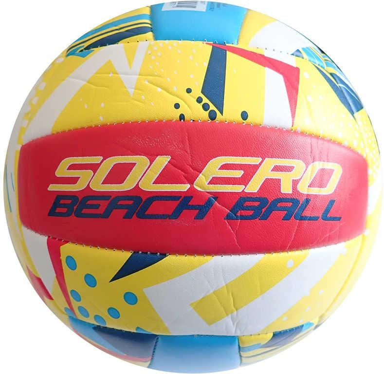 ACRA Míč volejbalový potištěný Solero žlutý balon beach volley K6