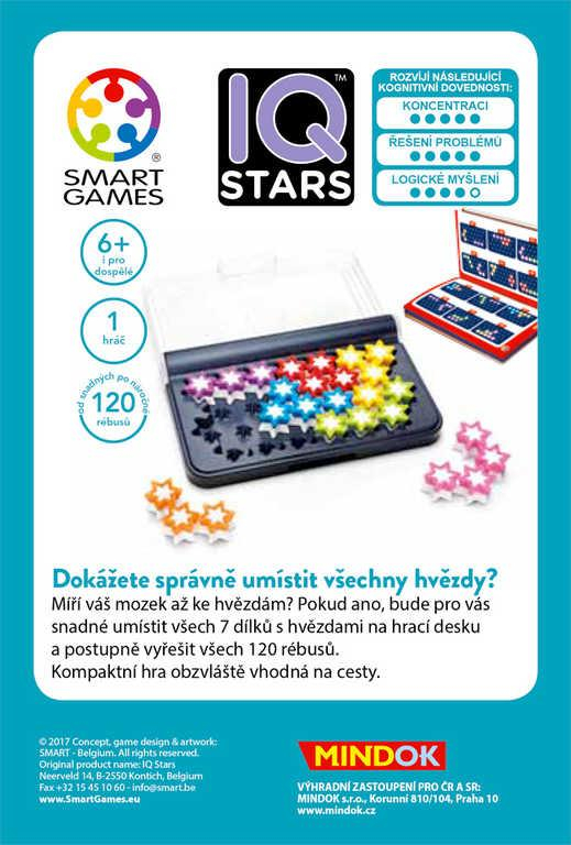 MINDOK HRA SMART IQ Stars hlavolam na cesty pro 1 hráče