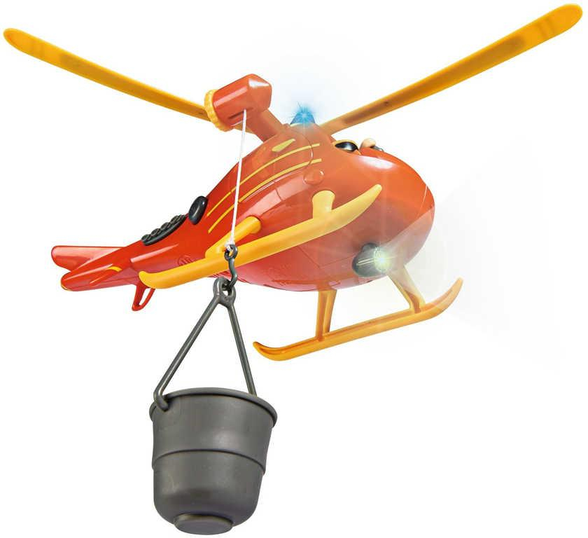 SIMBA Požárník Sam vrtulník záchranářský set s figurkou Toma na baterie Světlo Zvuk