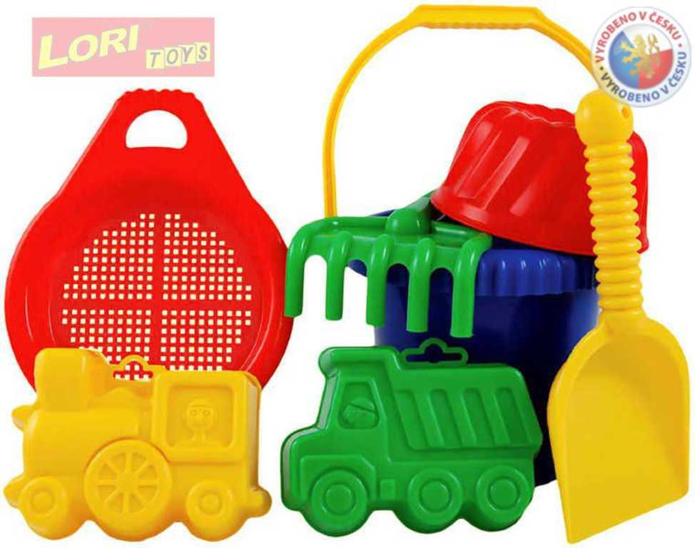 LORI 218 Kýblík se sítkem lopatkou a hrabičkami na písek