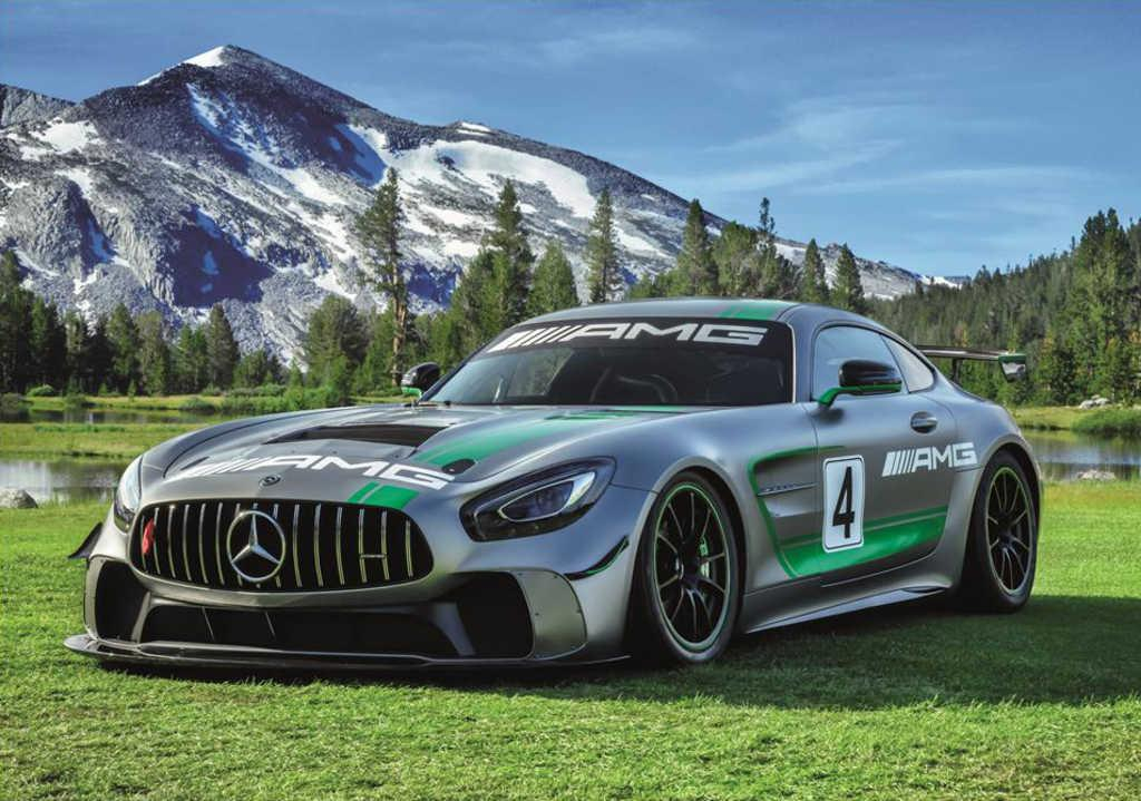 DINO Puzzle XL Mercedes AMG GT v horách foto 300 dílků 47x33cm skládačka