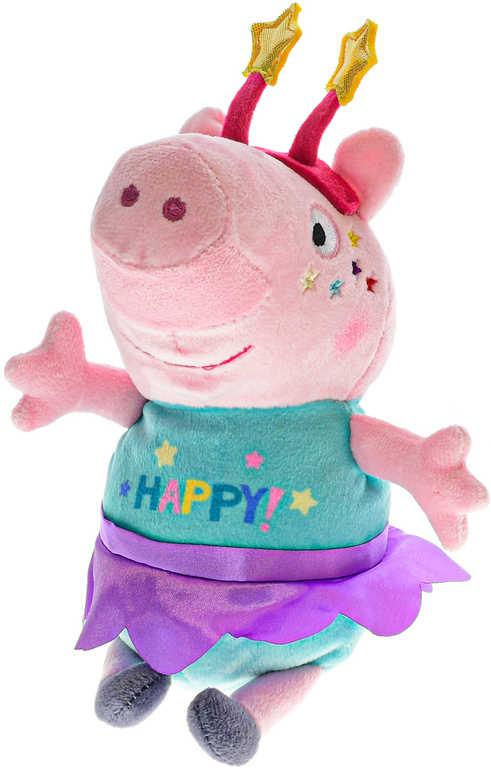 PLYŠ Prasátko Peppa pig 31cm Happy Party s čelenkou *PLYŠOVÉ HRAČKY*