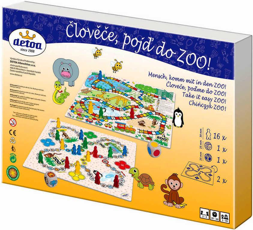 DETOA Hra Člověče pojď do ZOO! 2v1 *SPOLEČENSKÉ HRY*