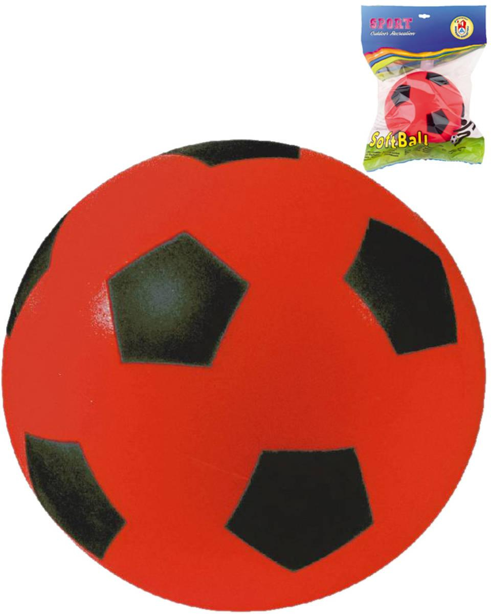 ANDRONI Míč soft pěnový červený 12cm balon s potiskem kopačák