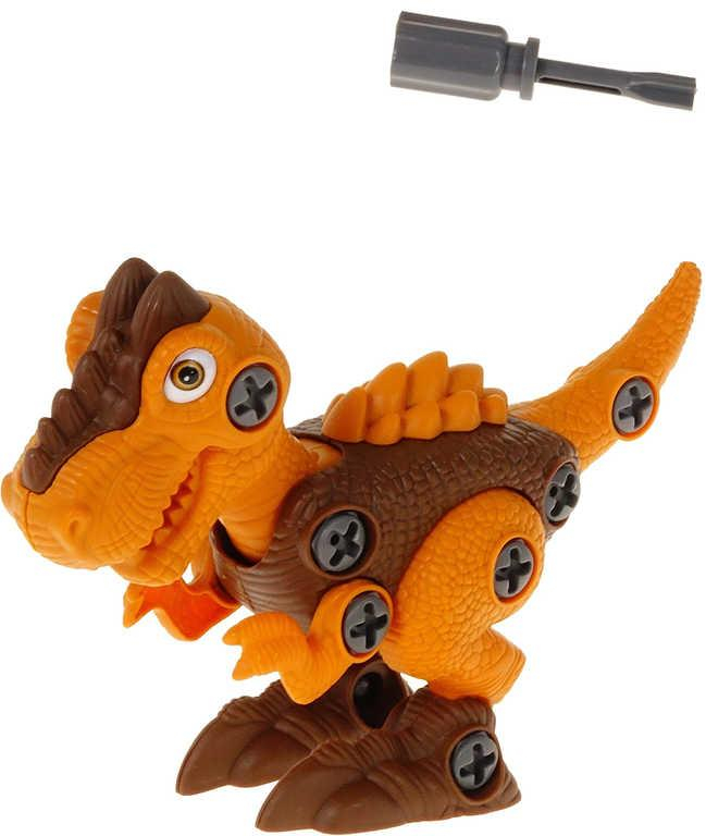 Dinosaurus kloubové montážní zvířátko šroubovací set s nástrojem v sáčku plast