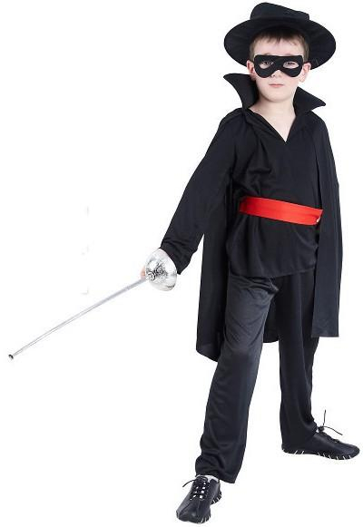 KARNEVAL Šaty BANDITA vel. S (116-128 cm) 4-6 let KOSTÝM