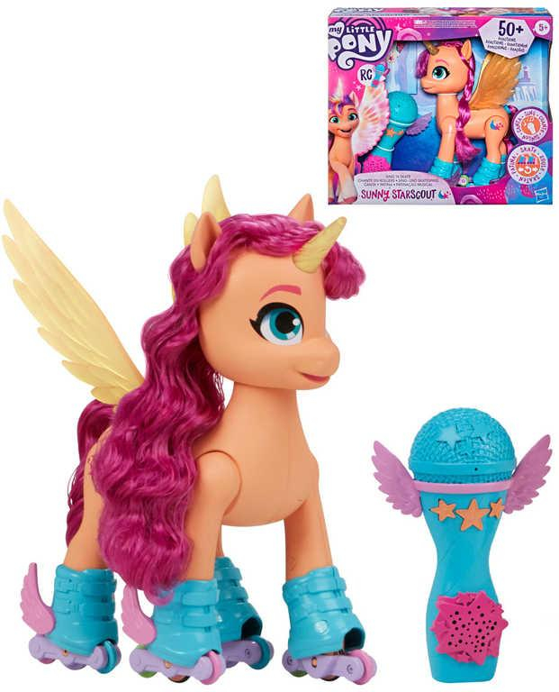 HASBRO My Little Pony Sunny na bruslích zpívá a bruslí na baterie Světlo Zvuk