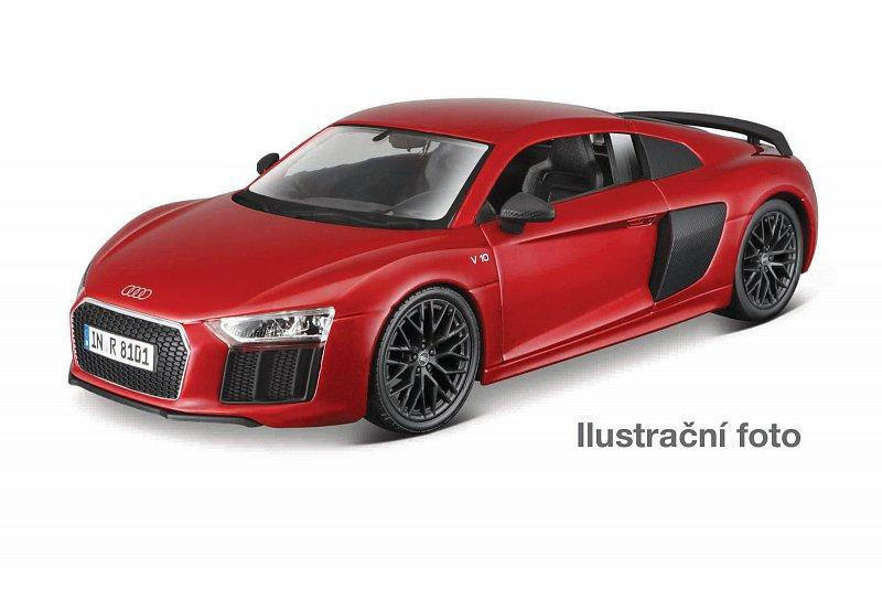 Maisto - Audi R8 V10 Plus, metal červená, assembly line, 1:24