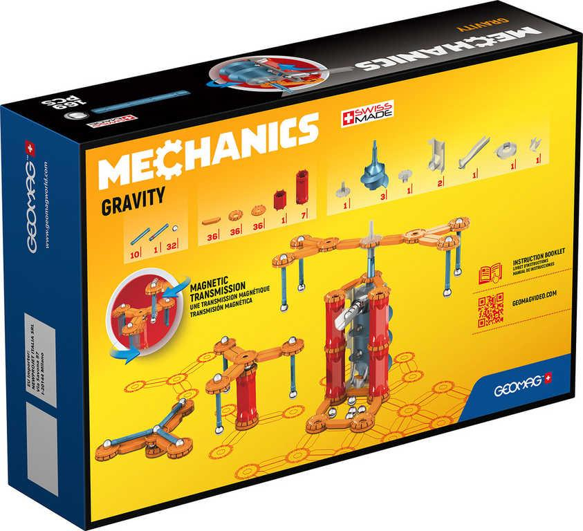 GEOMAG MECHANICS Gravity 165 dílků magnetická STAVEBNICE