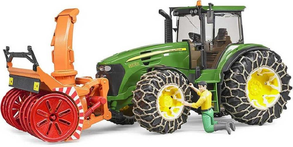 BRUDER 02349 (2349) Fréza sněžná doplněk na traktor funkční model 1:16 auto