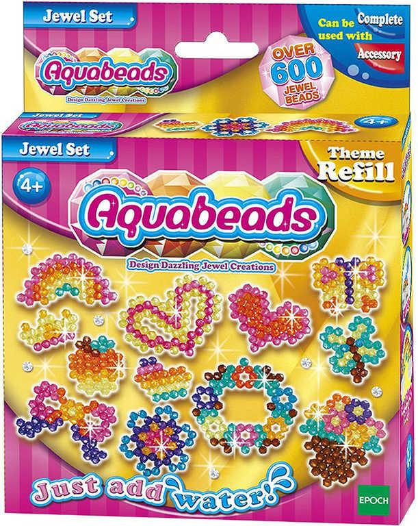 Aquabeads Šperky set korálky 600ks + 4 šablony spojování vodou dětská bižuterie