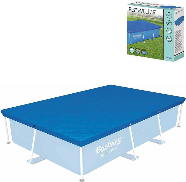 BESTWAY Plachta na bazén Steel Pro s pevnou konstrukcí 264x174cm 8105