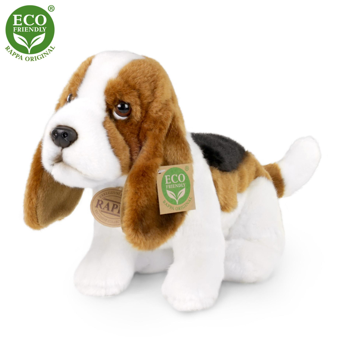 Plyšový basset 32 cm ECO-FRIENDLY