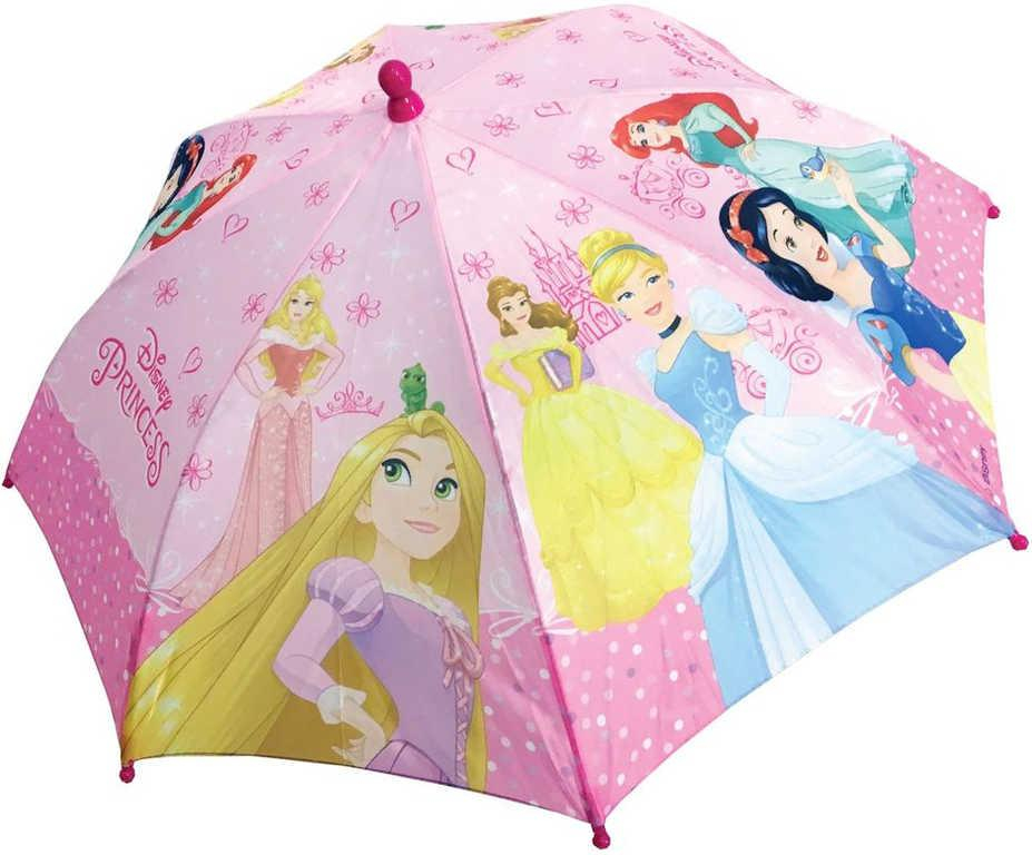 Deštník dětský Disney Princezny (Princess) manuální otevírání růžový