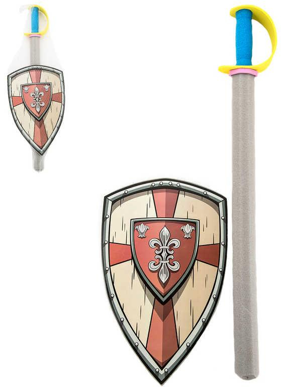 ds83205437_mec_detsky_soft_penovy_set_se_stitem_75cm_maly_rytir_v_sitce_1