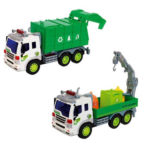 Auto City Collection svozové vozidlo popelářské 3 druhy na baterie Světlo Zvuk