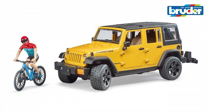 Volný čas - Jeep Wrangler Rubicon Unlimited s horským kolem a cyklistou