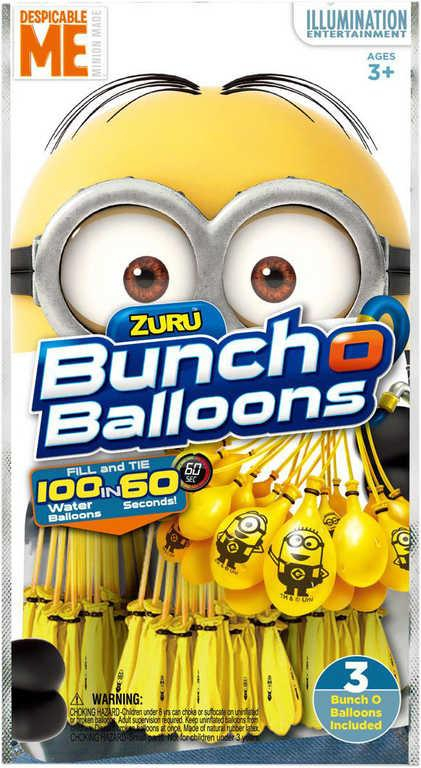 ZURU Balónky vodní bomby žluté Mimoni (Mimoňové) set 100ks 3 pack