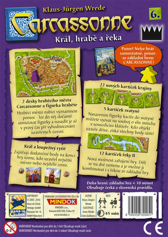 MINDOK HRA Carcassonne rozšíření 6 Král, hrabě a řeka *SPOLEČENSKÉ HRY*