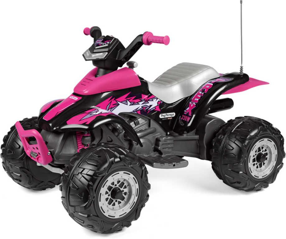 PEG PÉREGO CORRAL T-REX 330W 12V PINK Elektrické vozítko