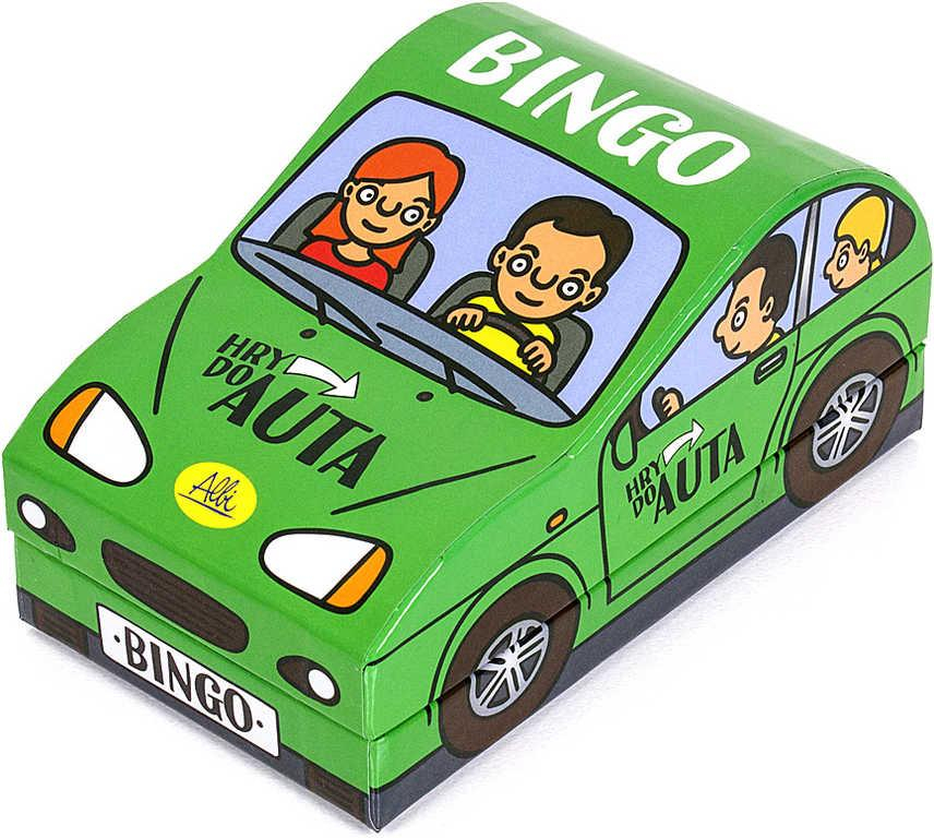 ALBI Hry do auta pro 1 hráče Značky / Kvízy / Bingo 3 druhy