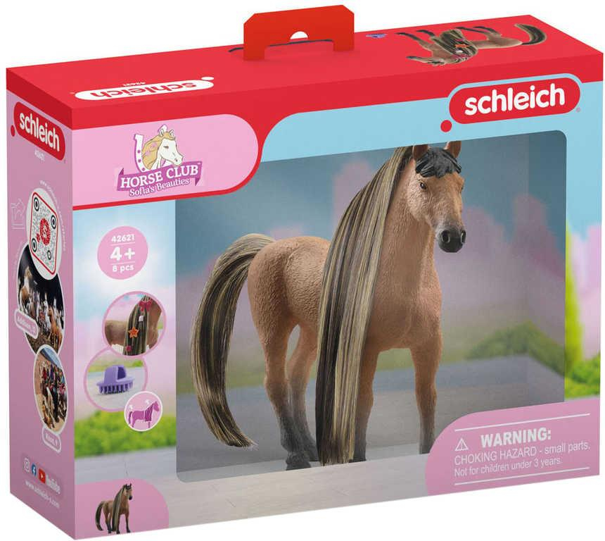 SCHLEICH Kůň výstavní achaltekinský hřebec figurka ručně malovaná zvířátko koník