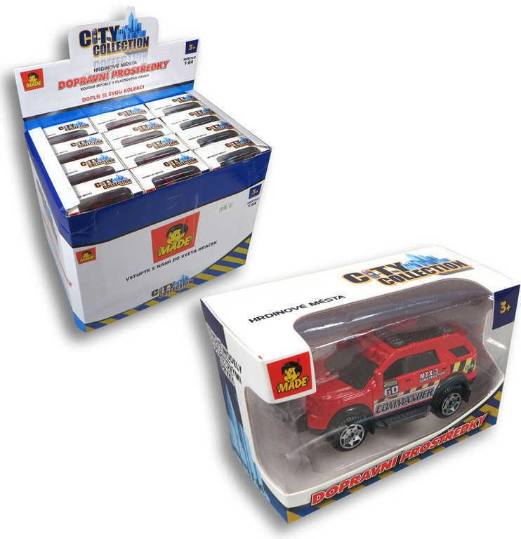 Auto City Collection 11cm dopravní prostředky 12 druhů Světlo Zvuk kov