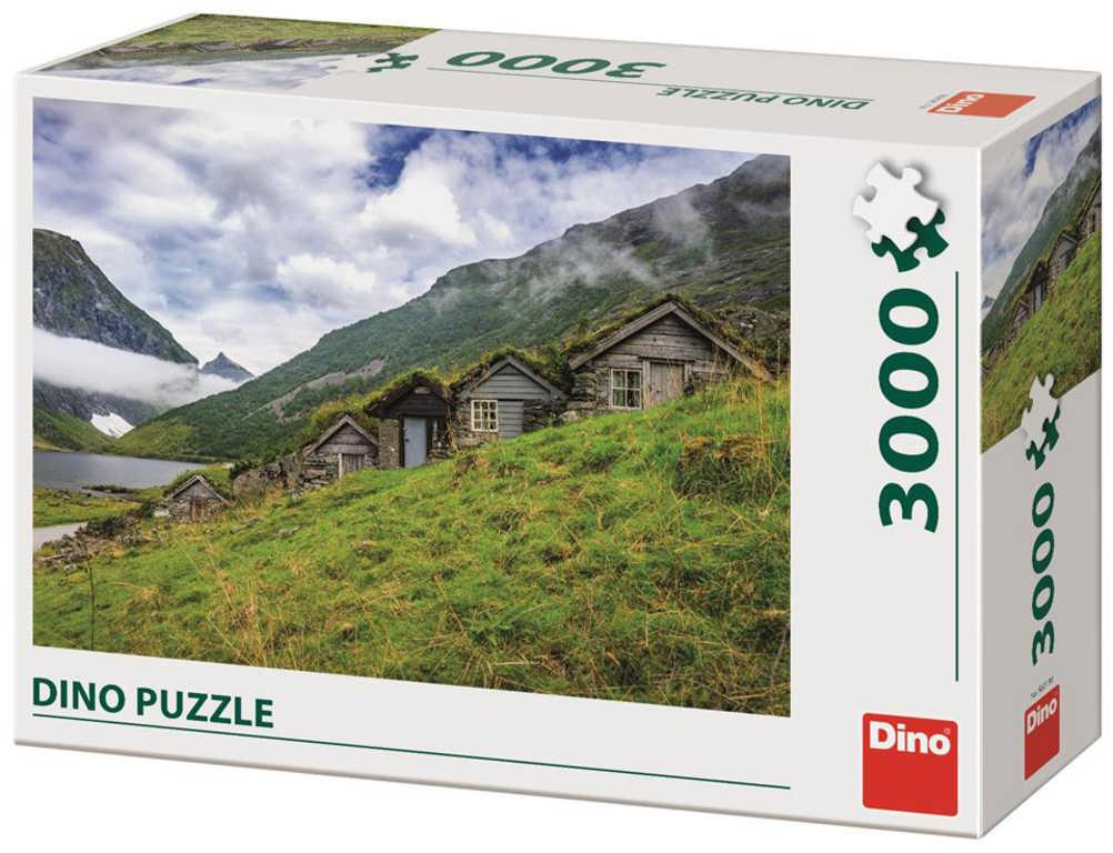 DINO Puzzle 3000 dílků Norangsdalen valley 117x84cm skládačka v krabici