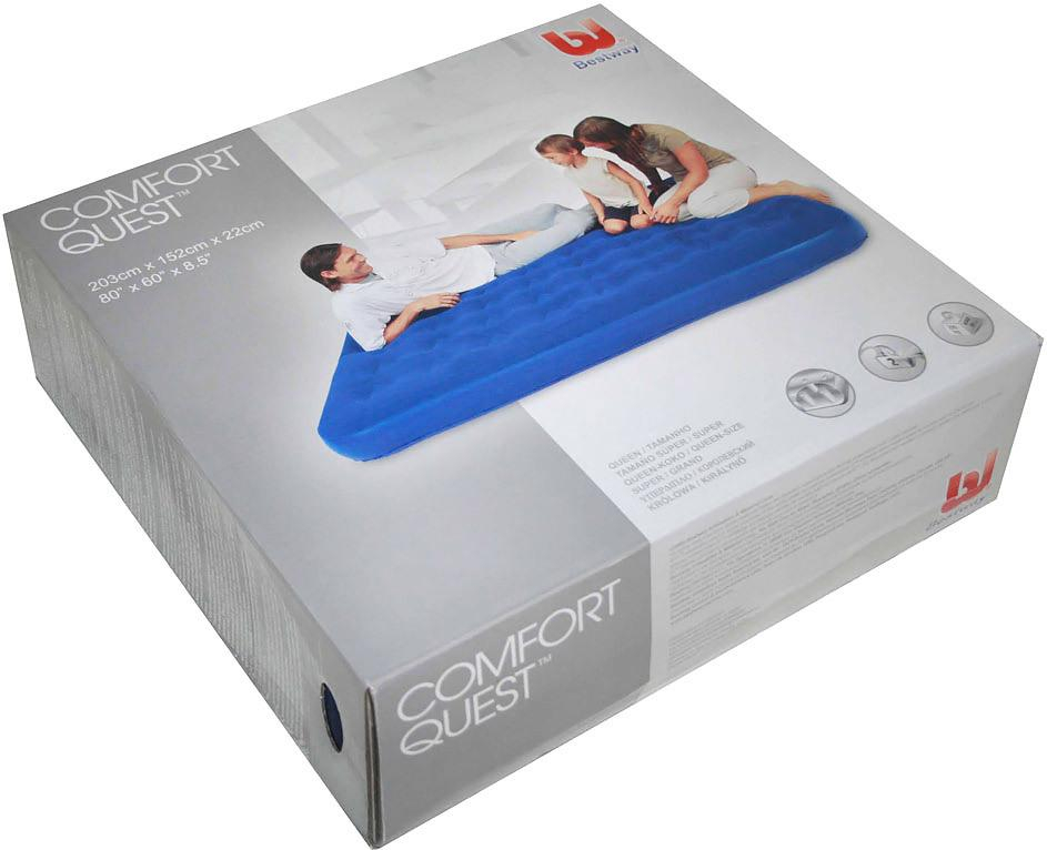 BESTWAY Matrace Queen pro 2 osoby 203x152cm modrá outdoor indoor