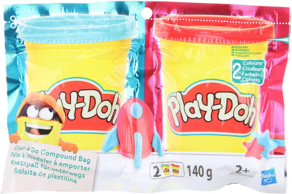 HASBRO PLAY-DOH Baby modelína 2x 70g v sáčku 4 barvy