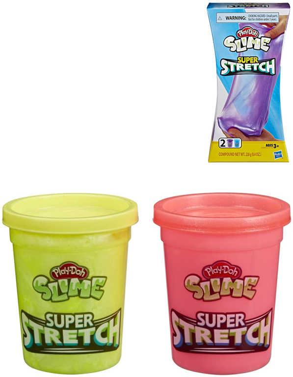 HASBRO PLAY-DOH Sliz super natahovací modelína set 2 kelímky 2 barvy