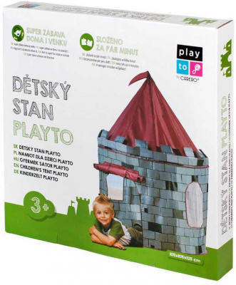 CARERO Stan dětský rytířský hrad 105x125cm v krabici