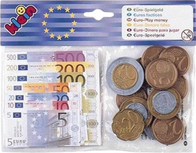 KLEIN Set Euro mince a bankovky dětské EUR peníze v sáčku