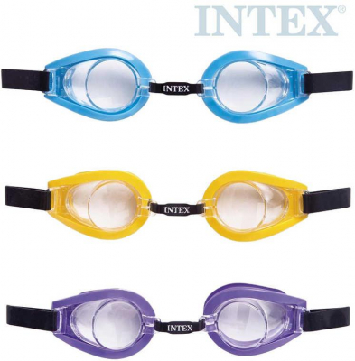 INTEX Plavecké brýle dětské 3-10 let na plavání do vody 3 barvy 55602
