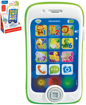 CLEMENTONI Baby Můj první smartphone dotykový telefon na baterie Světlo Zvuk