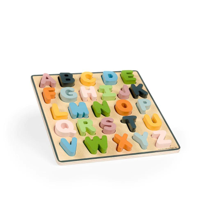 Bigjigs Baby Dřevěné puzzle velká písmena - ABC