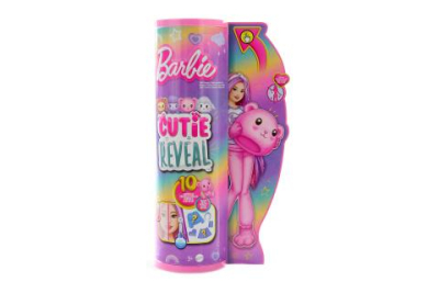 Barbie Cutie Reveal Barbie pastelová edice - medvěd HKR04 TV