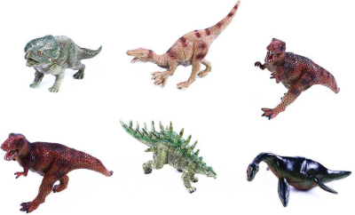 Zvířata dinosauři 11-13cm plastové figurky zvířátka 6 druhů