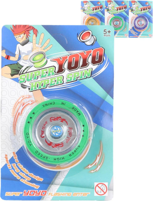 Jo Jo (yo-yo) kovové 7cm 3 barvy na kartě