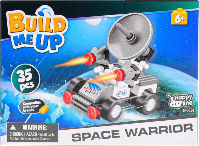 Stavebnice BuildMeUP Space Warrior 30-35 dílků 4 druhy plast