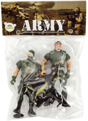 Vojáci army herní set 2 figurky vojenské s doplňky CZ design plast v sáčku