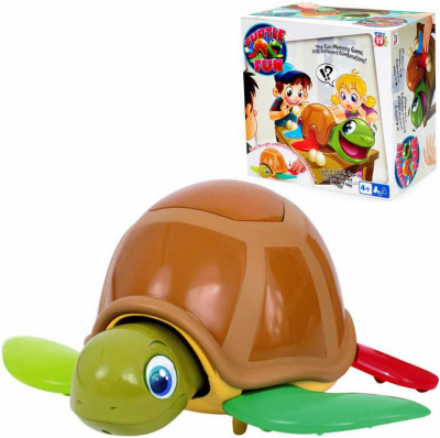 Hra Turtle Fun želva zábavná plastová 22cm set s vajíčky 22cm na baterie Zvuk