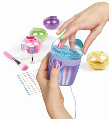 MAKE IT REAL Nehty party třpytivé dětské nehtové studio se samolepkami USB