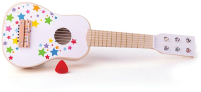Bigjigs Toys Dřevěná kytara star