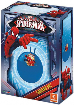 MONDO Míč nafukovací skákací Spiderman 50cm hopsadlo klučičí červené
