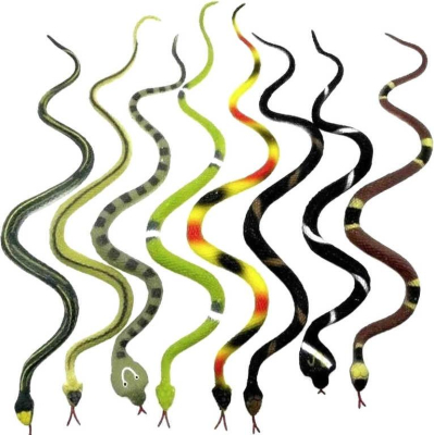 Had pružný plastový 34cm cizokrajný plaz 8 druhů