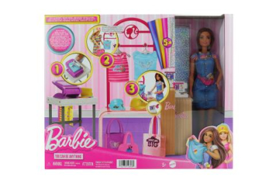 Barbie Módní design studio s panenkou HKT78