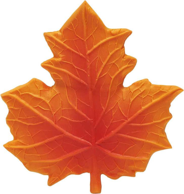 LANCO Podzimní list 13cm baby kousátko přírodní kaučuk pro miminko