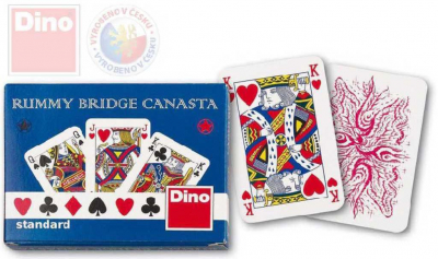 DINO Hra karetní Canasta standard papírová krabička *SPOLEČENSKÉ HRY*