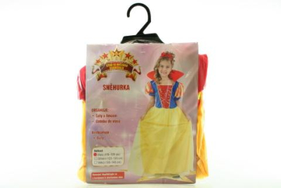 Šaty na karneval - Sněhurka, 110-120 cm